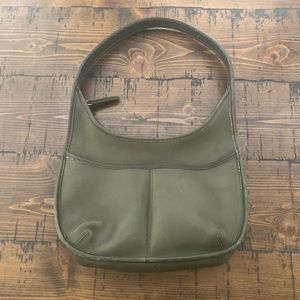Vintage Coach Ergo Pocket Zip Shoulder Bag, #9033, HTF Olive Green